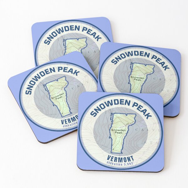 Item preview, Vermont Mountain Map - Snowden Peak designed and sold by Willz Designz.