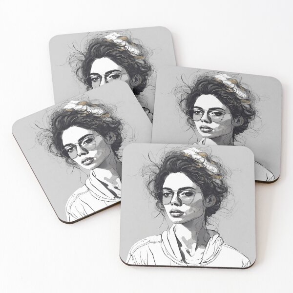 Item preview, "Emotive One-Line Portrait: Expressive Continuous Stroke Art" designed and sold by Huycao211.