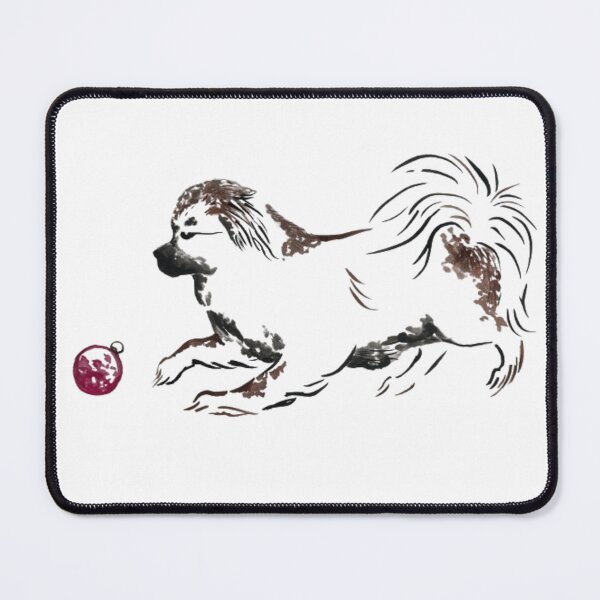 Item preview, Tibetan Spaniel with Ornament Cute Christmas Tibbie Design designed and sold by Monica C. Webster.