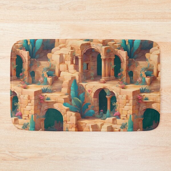 Item preview, Watercolor Ancient Ruins Pattern designed and sold by Patternliss.