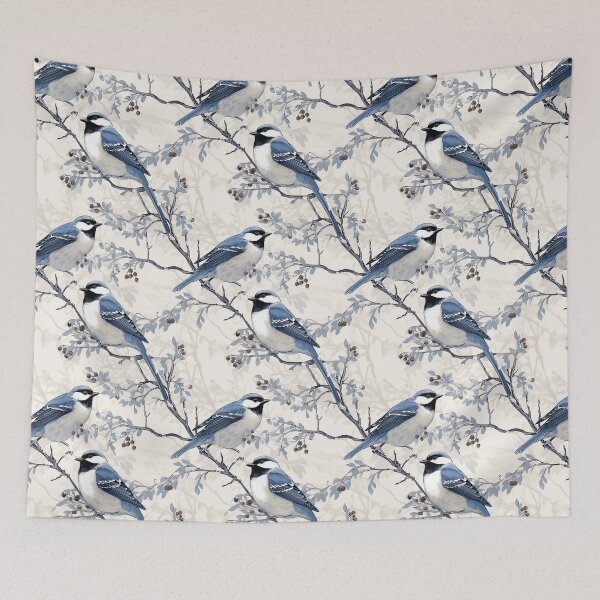 Item preview, Winter Blue Birds designed and sold by Fizzycat.