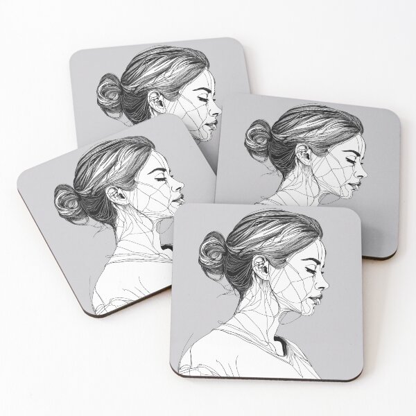 Item preview, " Emotive One-Line Portrait: Expressive Continuous Stroke Art" designed and sold by Huycao211.