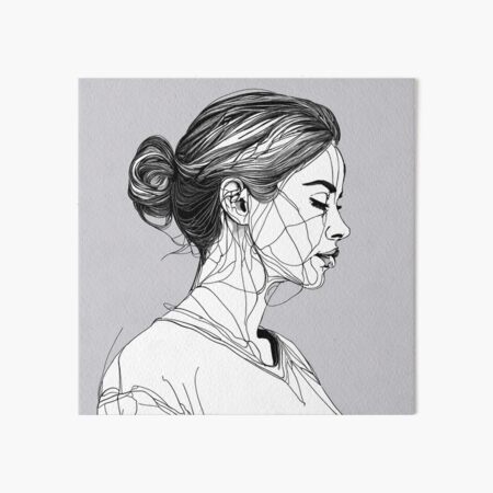 Item preview, " Emotive One-Line Portrait: Expressive Continuous Stroke Art" designed and sold by Huycao211.