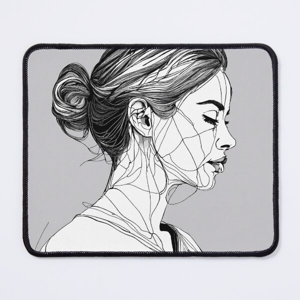 Item preview, " Emotive One-Line Portrait: Expressive Continuous Stroke Art" designed and sold by Huycao211.