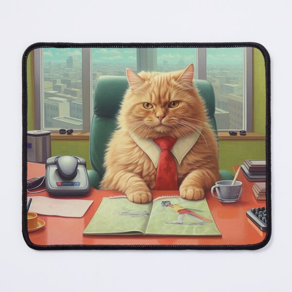 Item preview, Office Cat designed and sold by JollyGoodMerch.