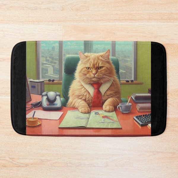 Item preview, Office Cat designed and sold by JollyGoodMerch.