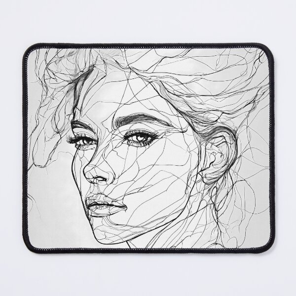 Item preview, " Emotive One-Line Portrait: Expressive Continuous Stroke Art" designed and sold by Huycao211.