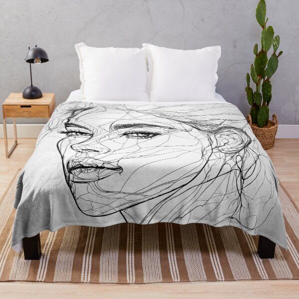 Item preview, " Emotive One-Line Portrait: Expressive Continuous Stroke Art" designed and sold by Huycao211.