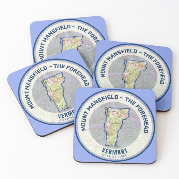 Item preview, Vermont Mountain Map - Mount Mansfield The Forehead designed and sold by Willz Designz.