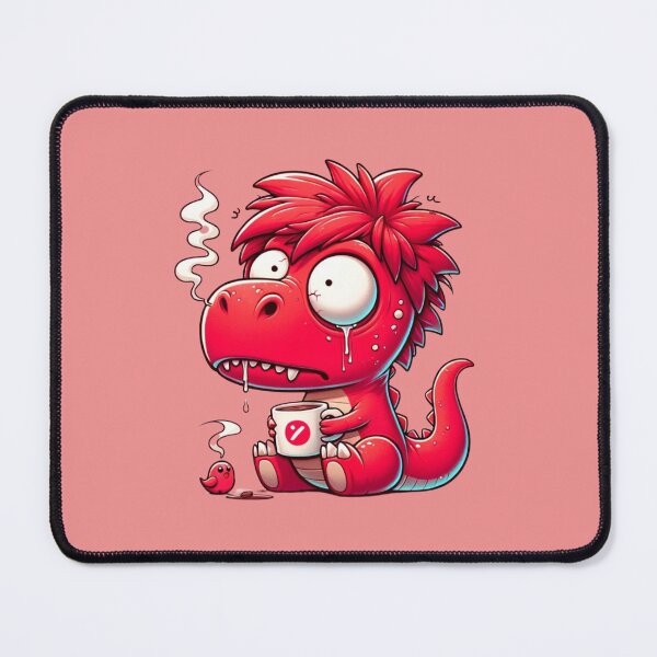 Item preview, T-Rex that is bright red in color designed and sold by CoussaZau.