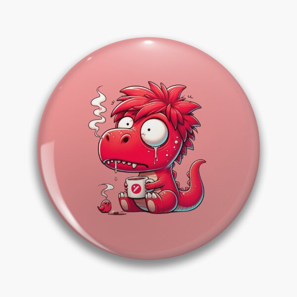 Item preview,  T-Rex that is bright red in color designed and sold by CoussaZau.