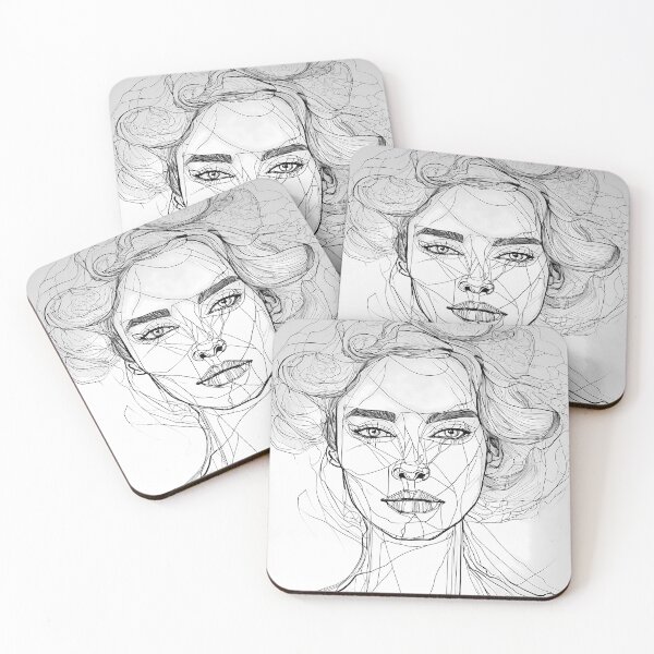 Item preview, " Emotive One-Line Portrait: Expressive Continuous Stroke Art" designed and sold by Huycao211.