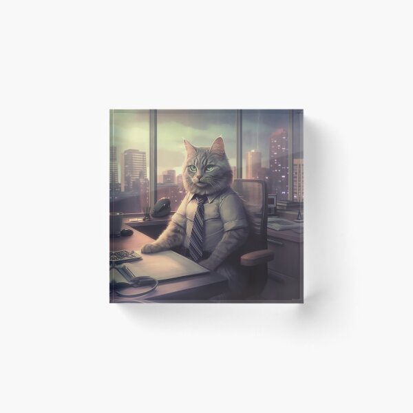 Item preview, Office Cat designed and sold by JollyGoodMerch.