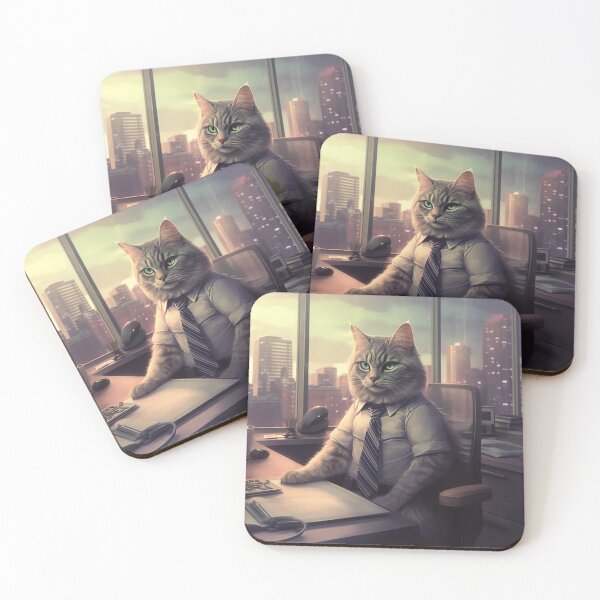 Item preview, Office Cat designed and sold by JollyGoodMerch.