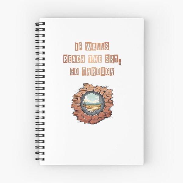 Item preview, Walls reach sky, go through - decorative motivational text designed and sold by ArtstyleAlchemy.