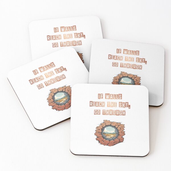 Item preview, Walls reach sky, go through - decorative motivational text designed and sold by ArtstyleAlchemy.