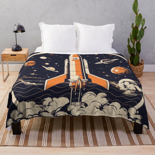 Item preview, Vintage Rocket Graphic: Retro Silhouette with Nostalgic Colors designed and sold by Huycao211.