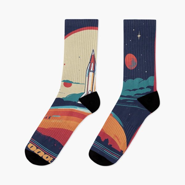 Item preview, Copy of Vintage Rocket Graphic: Retro Silhouette with Nostalgic Colors designed and sold by Huycao211.