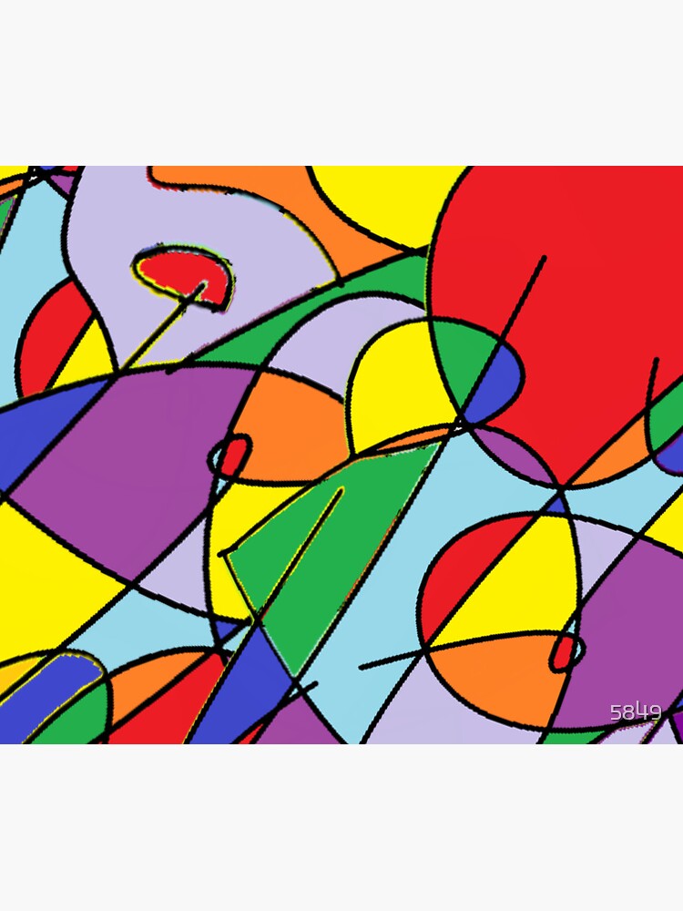 Thumbnail 5 of 5, Mouse Pad, Just Fun, Bright Colors and Swirls designed and sold by 5849.