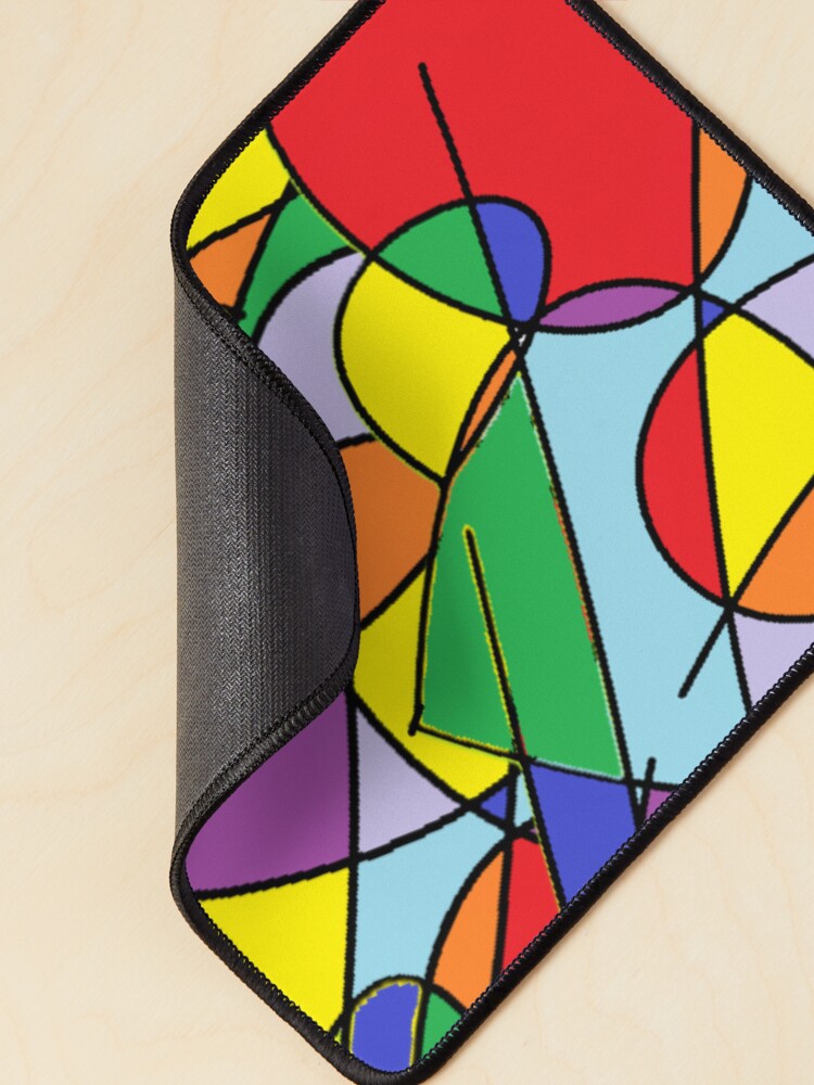 Thumbnail 2 of 5, Mouse Pad, Just Fun, Bright Colors and Swirls designed and sold by 5849.
