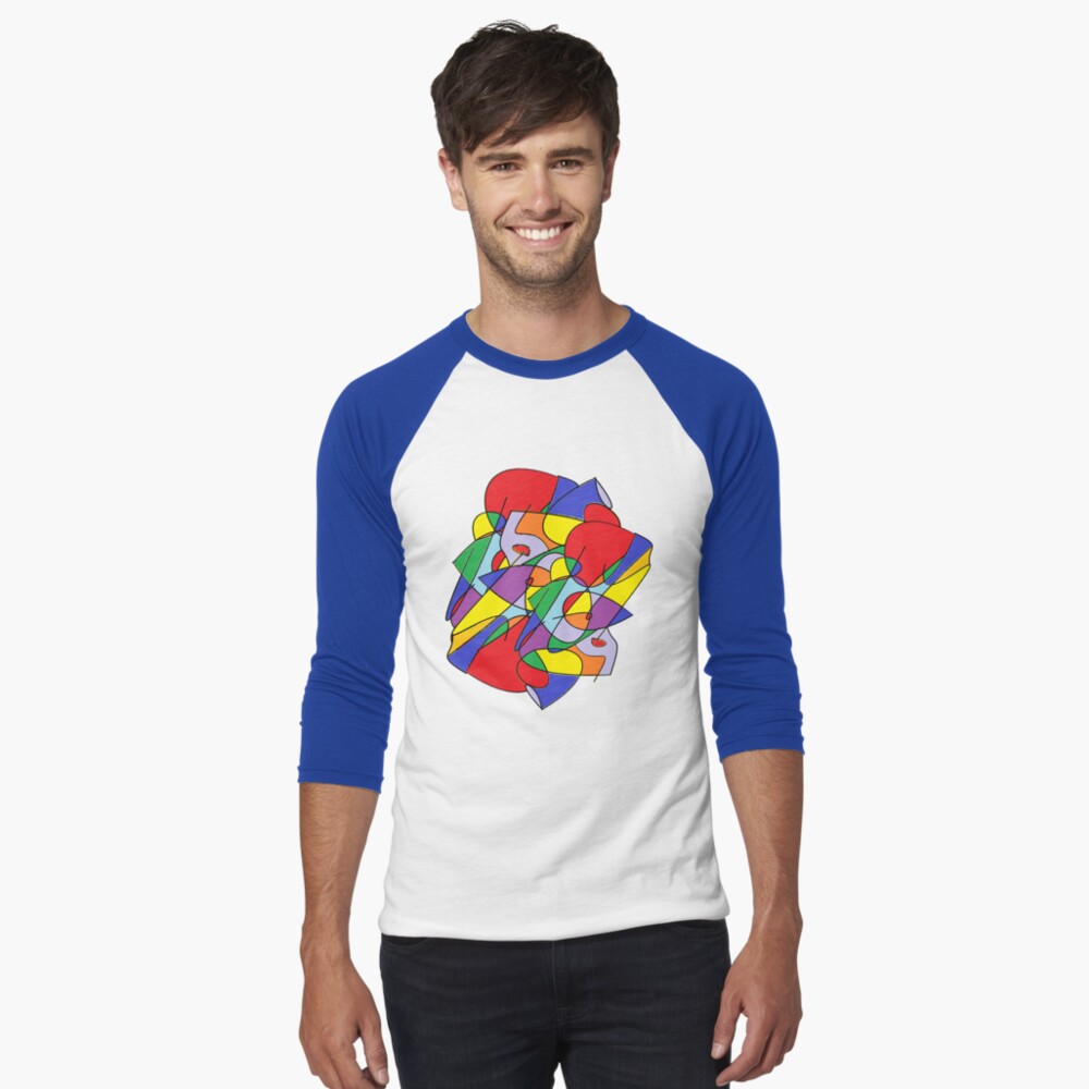 Item preview, Baseball ¾ Sleeve T-Shirt designed and sold by 5849.