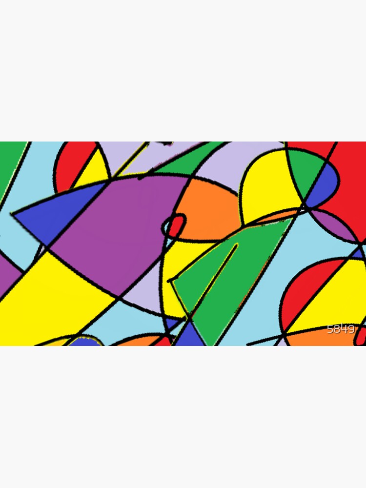 Thumbnail 6 of 6, Bucket Hat, Just Fun, Bright Colors and Swirls designed and sold by 5849.