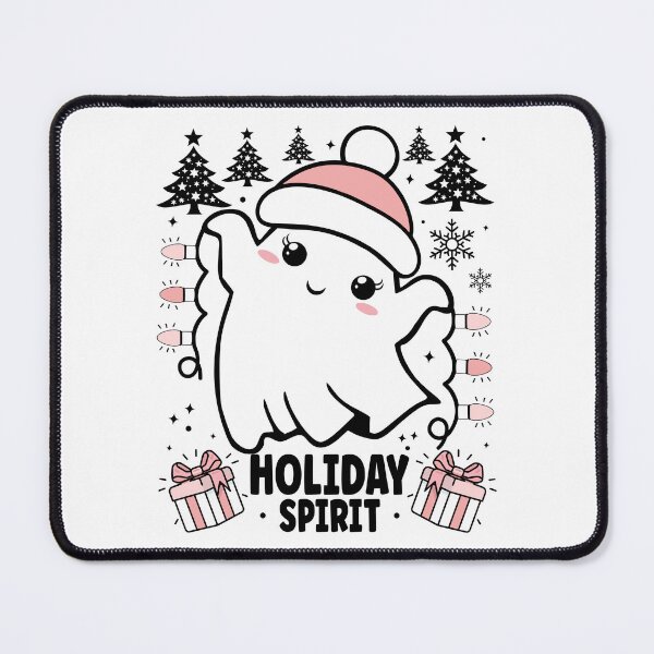 Item preview,  Pink Holiday Spirit | Cute and Festive Christmas Ghost with Christmas Lights designed and sold by PearlMoonGrapes.