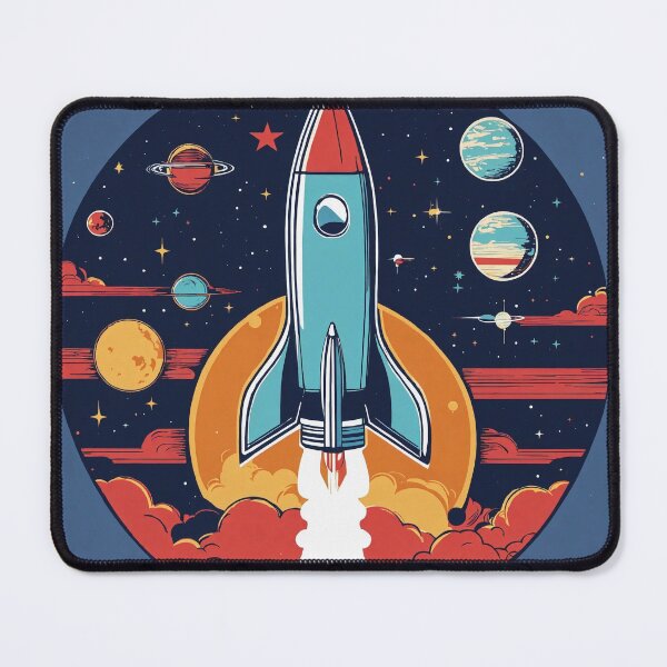 Item preview, Copy of Copy of Copy of Vintage Rocket Graphic: Retro Silhouette with Nostalgic Colors designed and sold by Huycao211.