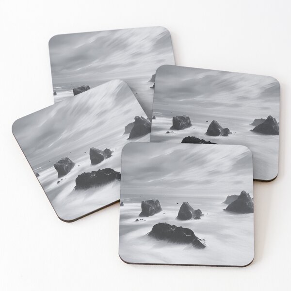 Item preview, Oregon Coast Ocean Rocks In Black And White designed and sold by OregonsOwn.