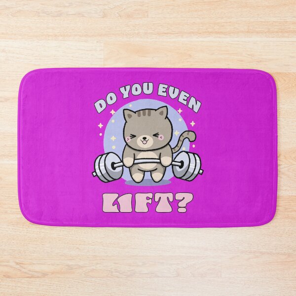 Item preview, Weight lifting cartoon gym cat : Funny Cat Working Out designed and sold by ImaginarStore.