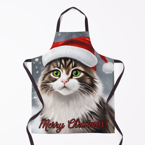 Item preview, Merry Christmas Maine Coon Cat designed and sold by NiftyTees.