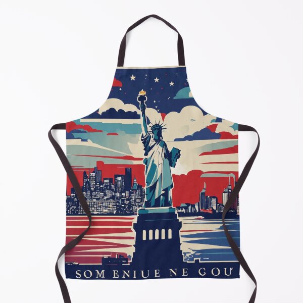 Item preview, City Pride Skyline: Patriotic Urban Landscape in Red, White, and Blue designed and sold by Huycao211.