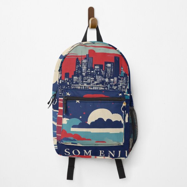 Item preview, City Pride Skyline: Patriotic Urban Landscape in Red, White, and Blue designed and sold by Huycao211.
