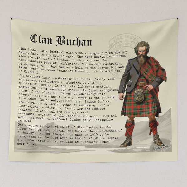 Item preview, Clan Buchan Scottish History  designed and sold by BagTown Clans.