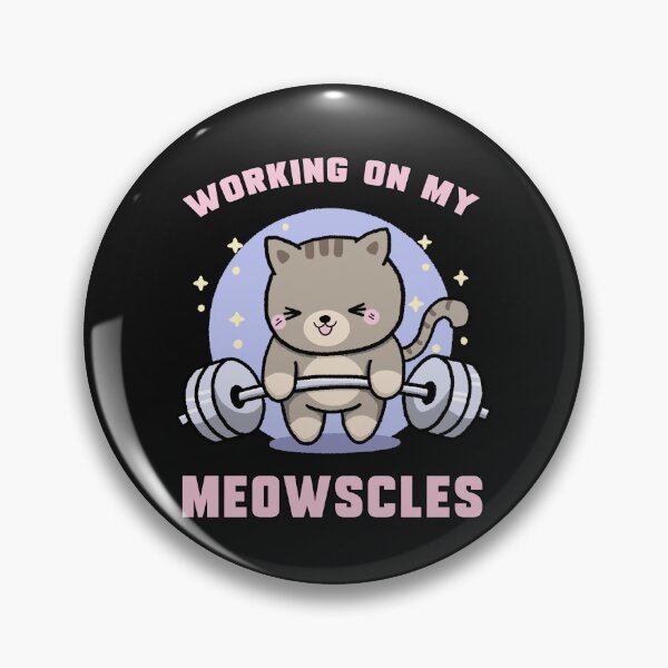 Item preview, Weight lifting cartoon gym cat : Funny Cat Working Out designed and sold by ImaginarStore.