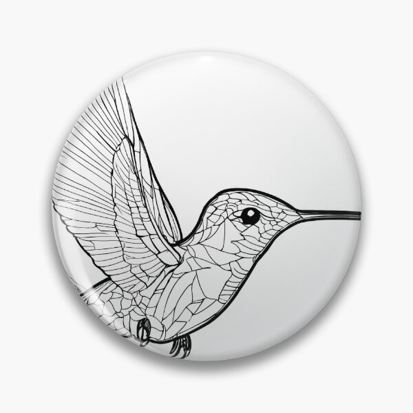 Item preview,  "Fluid Hummingbird: One-Line Art Graphic" designed and sold by Huycao211.