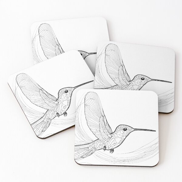 Item preview,  "Fluid Hummingbird: One-Line Art Graphic" designed and sold by Huycao211.