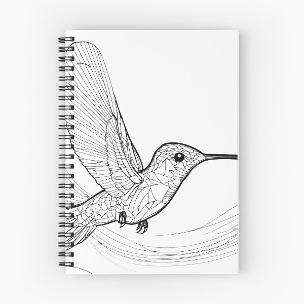Item preview,  "Fluid Hummingbird: One-Line Art Graphic" designed and sold by Huycao211.
