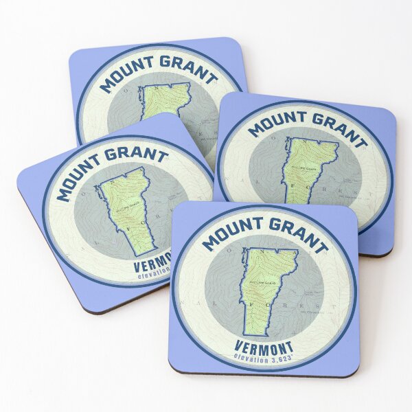 Item preview, Vermont Mountain Map - Mount Grant designed and sold by Willz Designz.