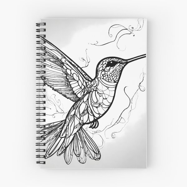 Item preview,  "Fluid Hummingbird: One-Line Art Graphic" designed and sold by Huycao211.
