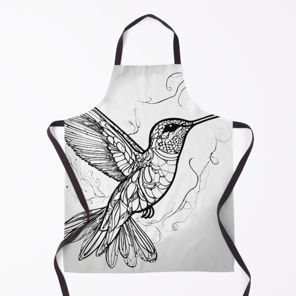 Item preview, "Fluid Hummingbird: One-Line Art Graphic" designed and sold by Huycao211.