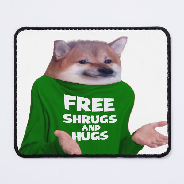 Item preview, Free Shrugs and Hugs Fella designed and sold by Pete Janes.