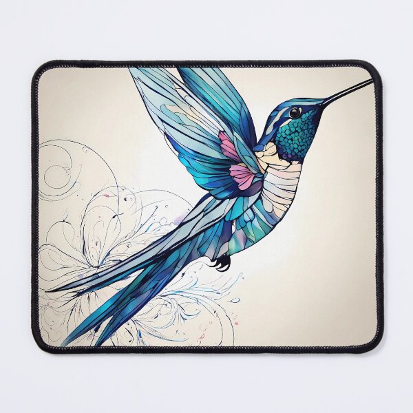 Item preview,  "Fluid Hummingbird: One-Line Art Graphic" designed and sold by Huycao211.