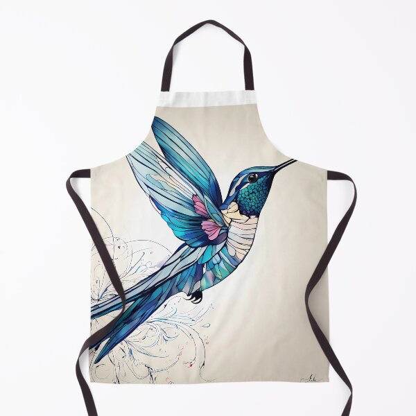 Item preview, "Fluid Hummingbird: One-Line Art Graphic" designed and sold by Huycao211.