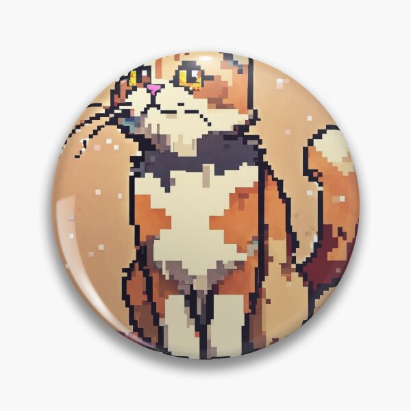 Item preview, Copy of Pixelated Kitten: Retro Cute Cat with Big Eyes in Nostalgic Pixel Art Style designed and sold by Huycao211.
