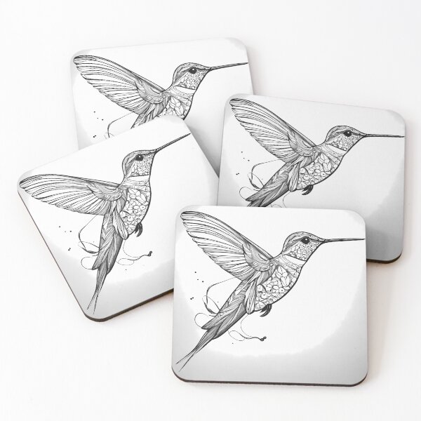 Item preview,  "Fluid Hummingbird: One-Line Art Graphic" designed and sold by Huycao211.
