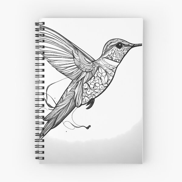 Item preview,  "Fluid Hummingbird: One-Line Art Graphic" designed and sold by Huycao211.