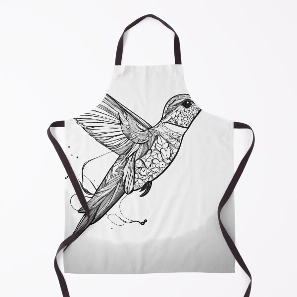 Item preview, "Fluid Hummingbird: One-Line Art Graphic" designed and sold by Huycao211.