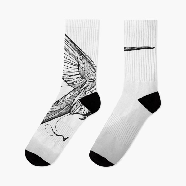 Item preview,  "Fluid Hummingbird: One-Line Art Graphic" designed and sold by Huycao211.