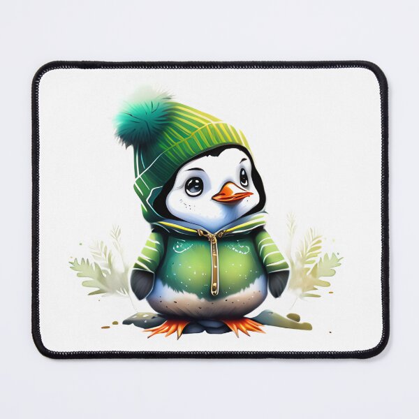 Item preview, Penguin in Green designed and sold by LornaHamel.